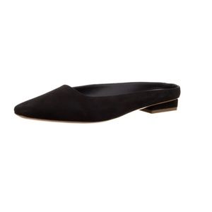 NWT Mansur Gavriel sz 37.5 (7.5) black suede mules